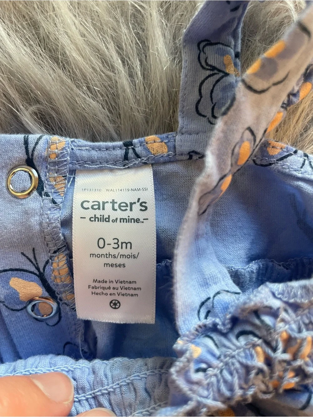 Carter's Blue Butterfly Print Sundress